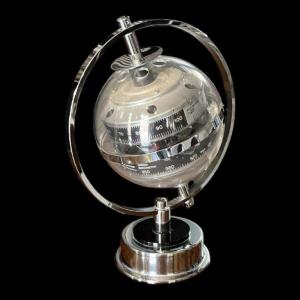 Huger Instrument Météo Sputnik, Thermomètre Hygromètre Baromètre, Space Age, Ca 1960